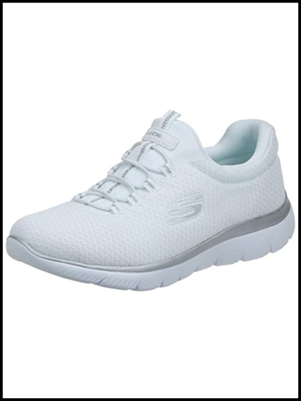 Memory Foam Slip-On Sneakers, Machine Washable, Bungee Lace